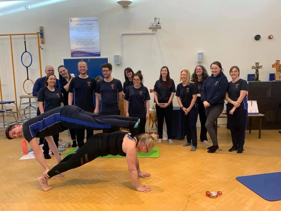 Toni Marie Yoga delivering classroom yoga helping students build confidence and calm in Bolton schools